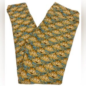 Lularoe OS Disney Toy Story Alien Yellow Woman’s Leggings